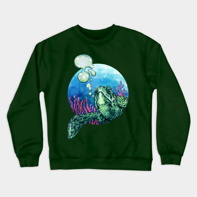 Bubbles Crewneck Sweatshirt by NihatGokcenArt